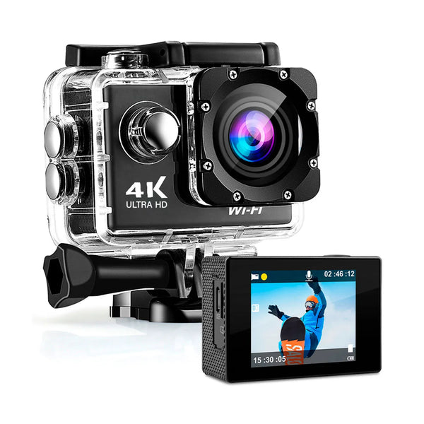 Action Camera 4K Ultra HD β Impermeabile 30M con WiFi