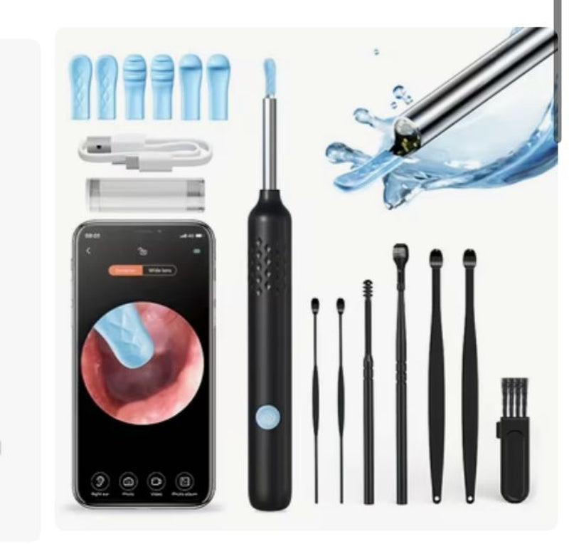 Pulitore Orecchie con Telecamera Wi-Fi 1080P