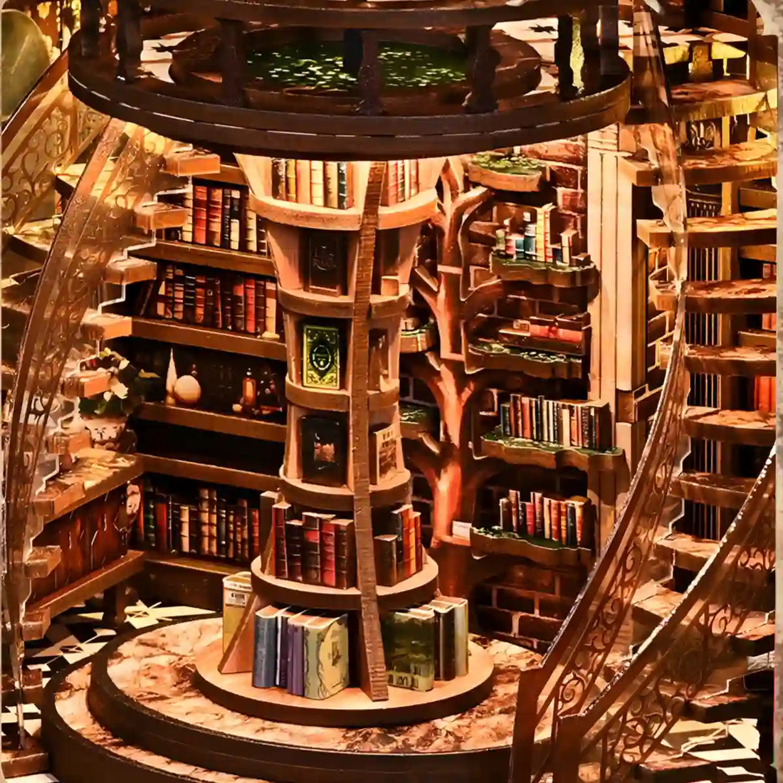 The Elder Oak – Kit Book Nook Fai-da-Te